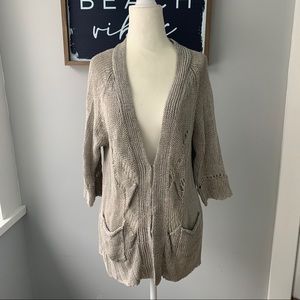 Wrap London | NWOT Luxe Linen Hook Cardigan